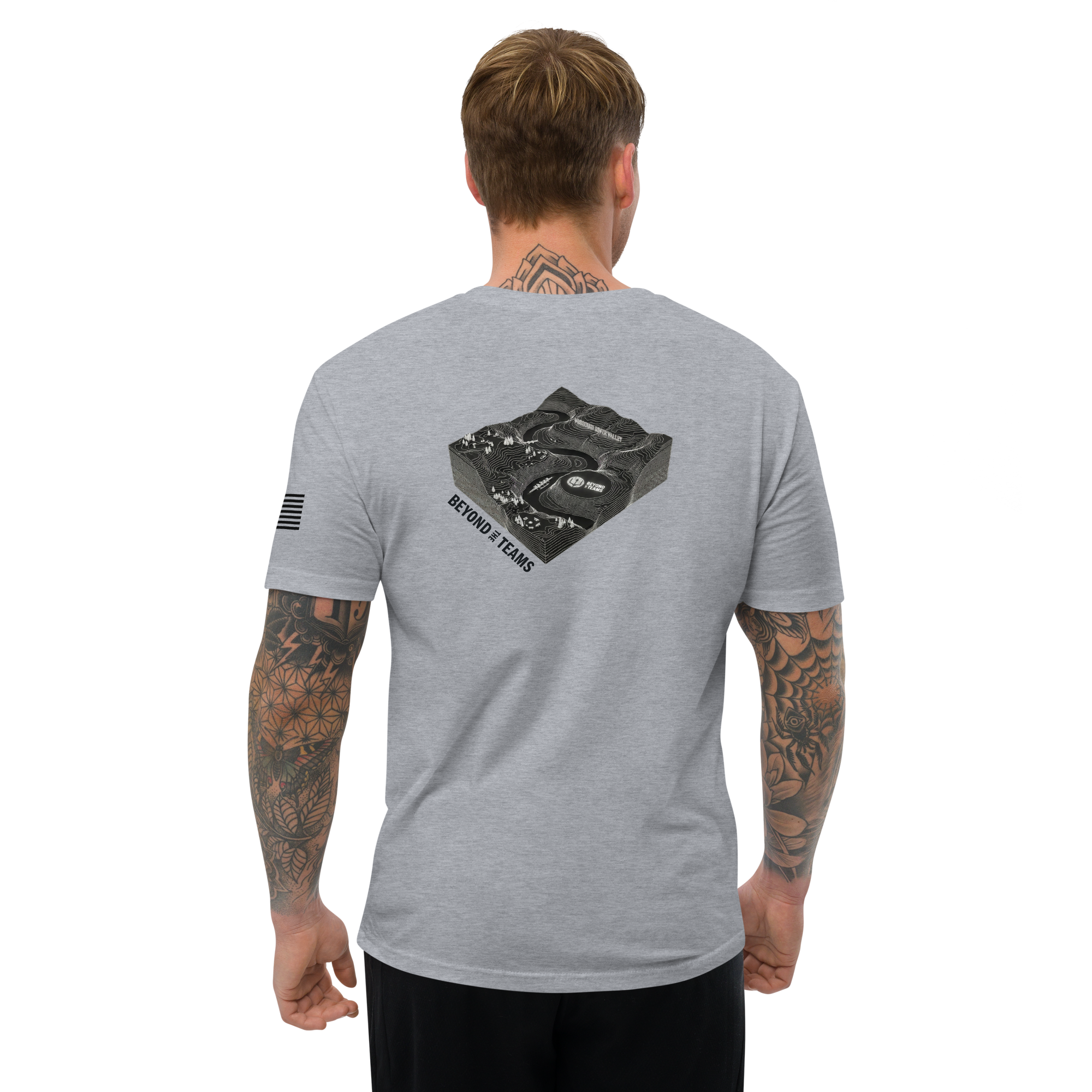 Heather Grey Tee Back