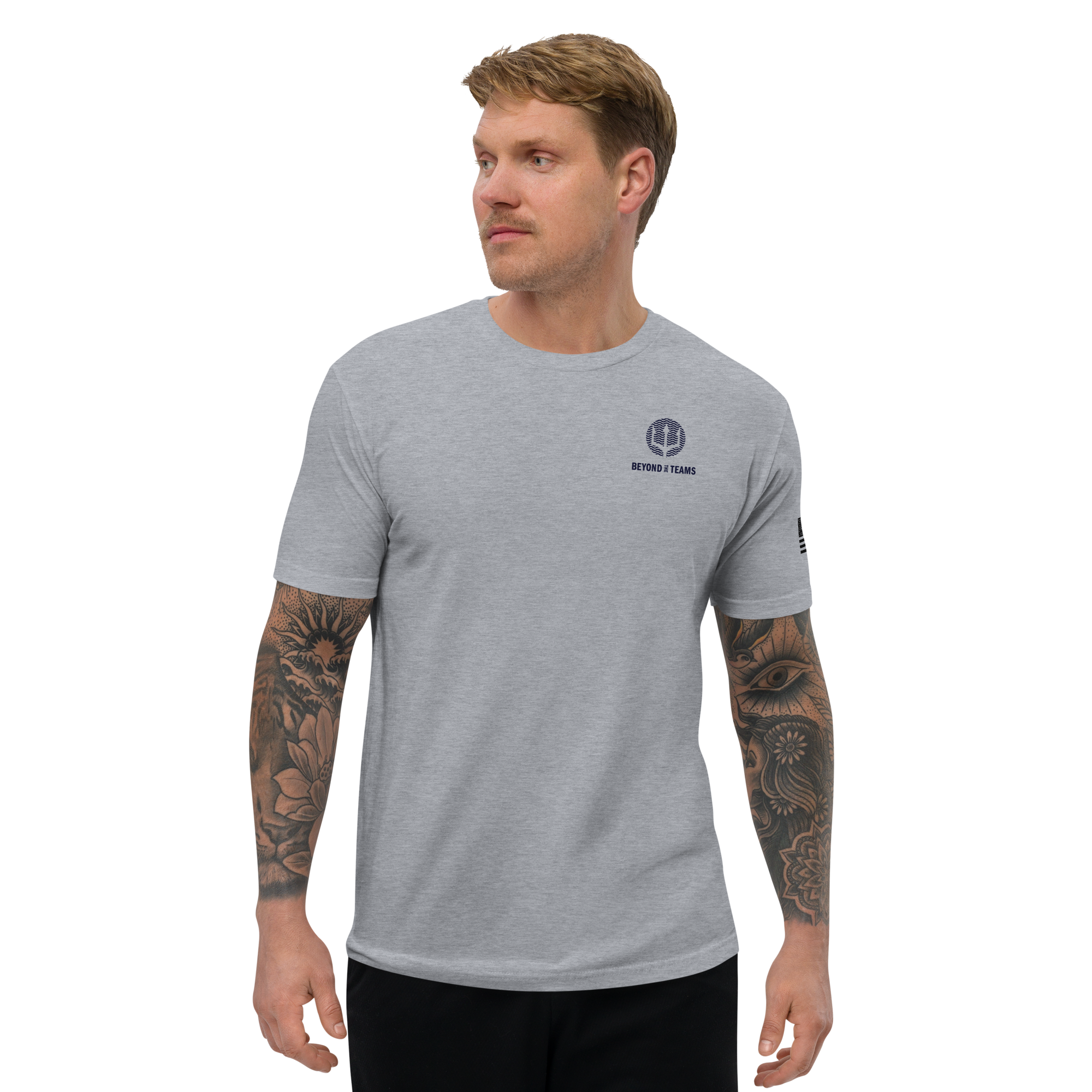 Heather Grey Tee Front